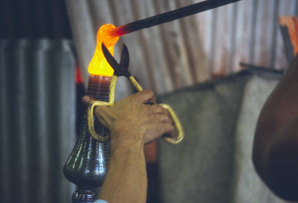 Finnland Iittala Glasproduktion Ofen