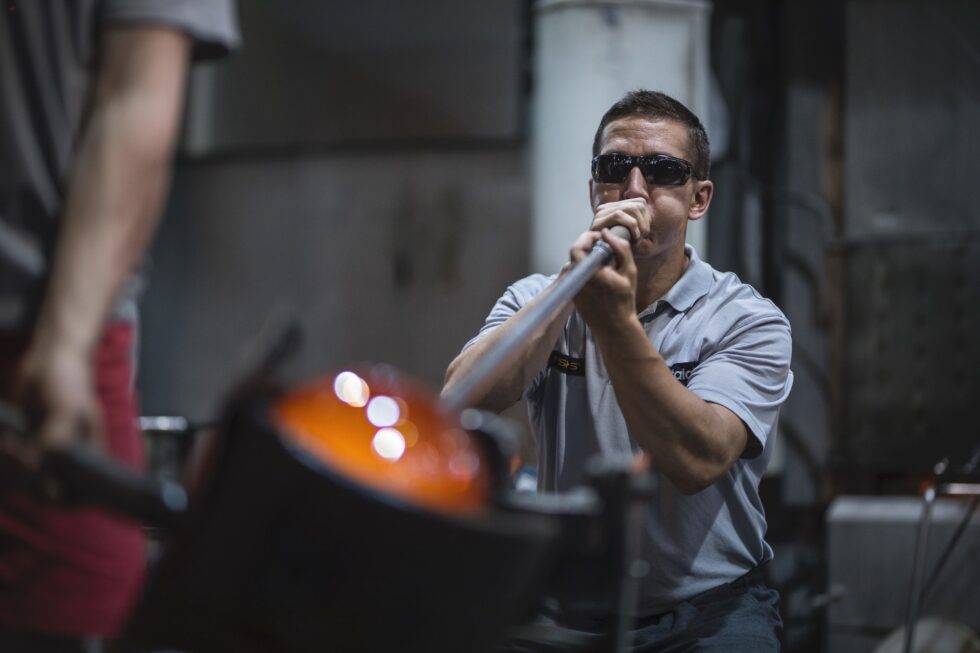 Finnland Iittala Glasblasen