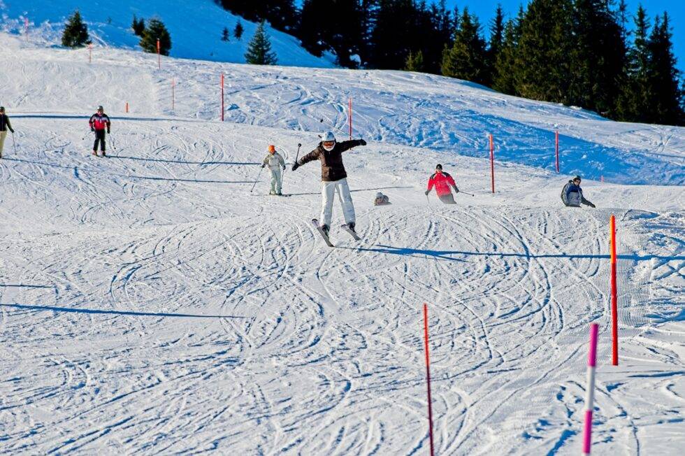 Flumserberge Winter Skifahrer