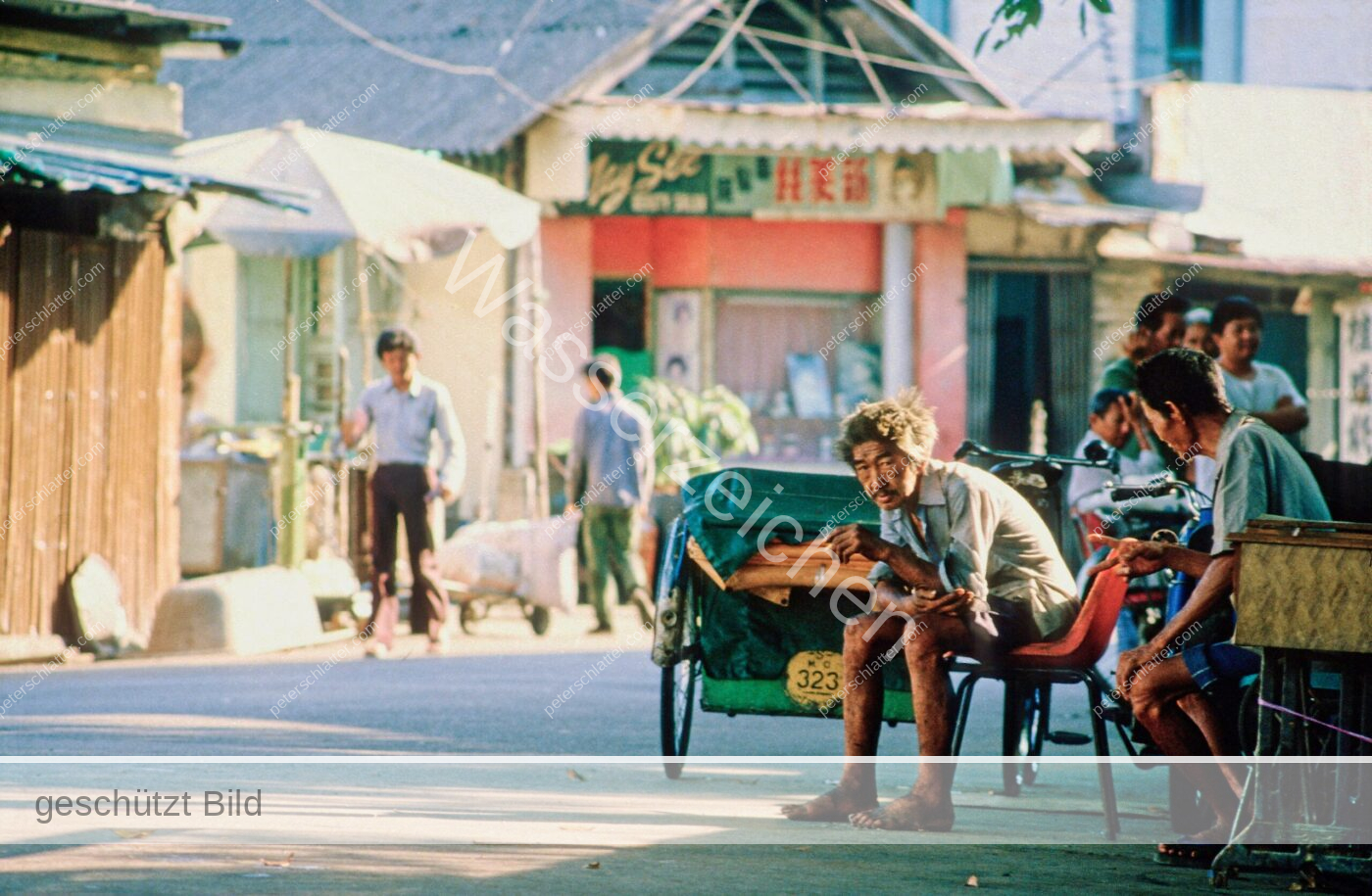 Singapur Kampong Gelam Fahrrad-Rischka