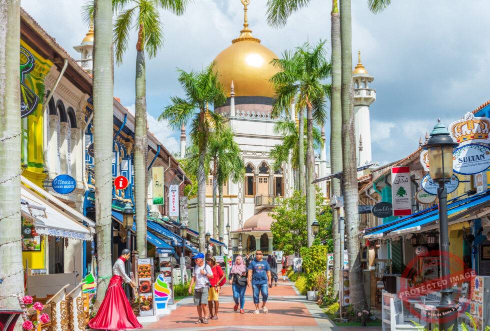 Singapur Arabisch Kampong Gelam Moschee Sultan