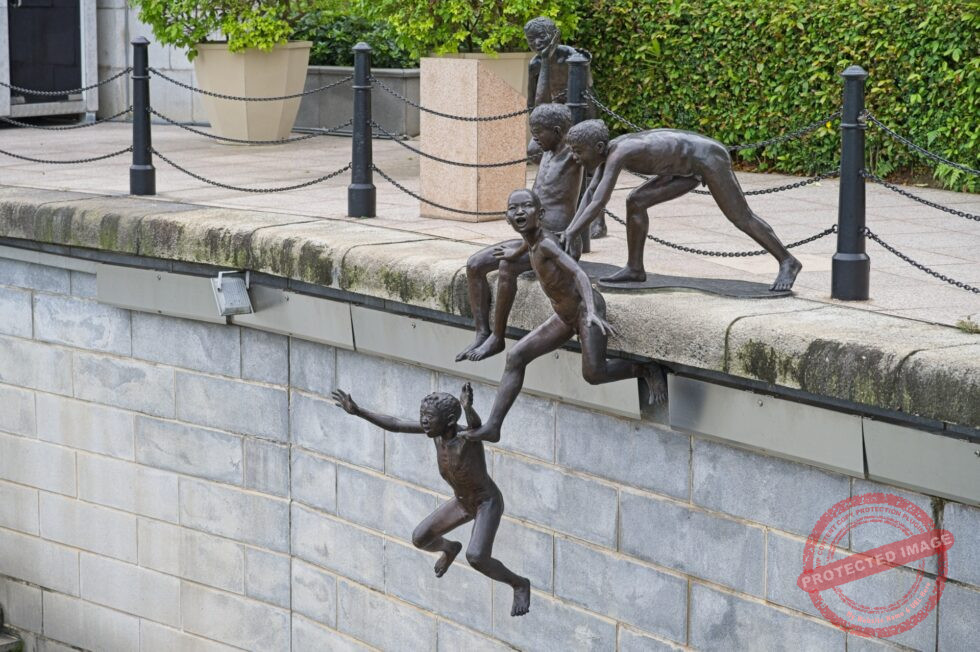 Singapur Boat Quai North Skulpturen