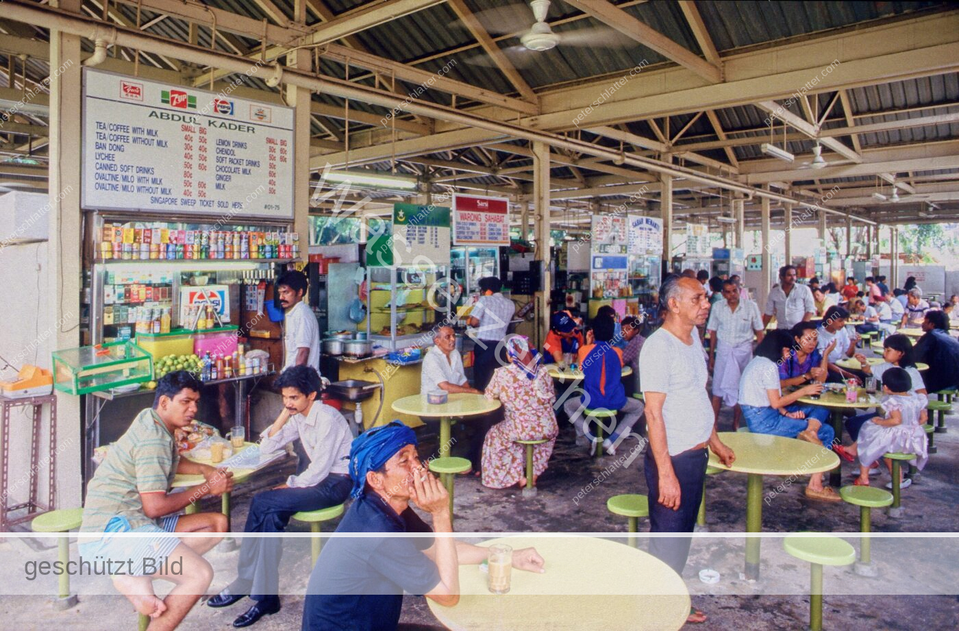 Singapur Chinatown Orchard-Road Hawker-Stalls