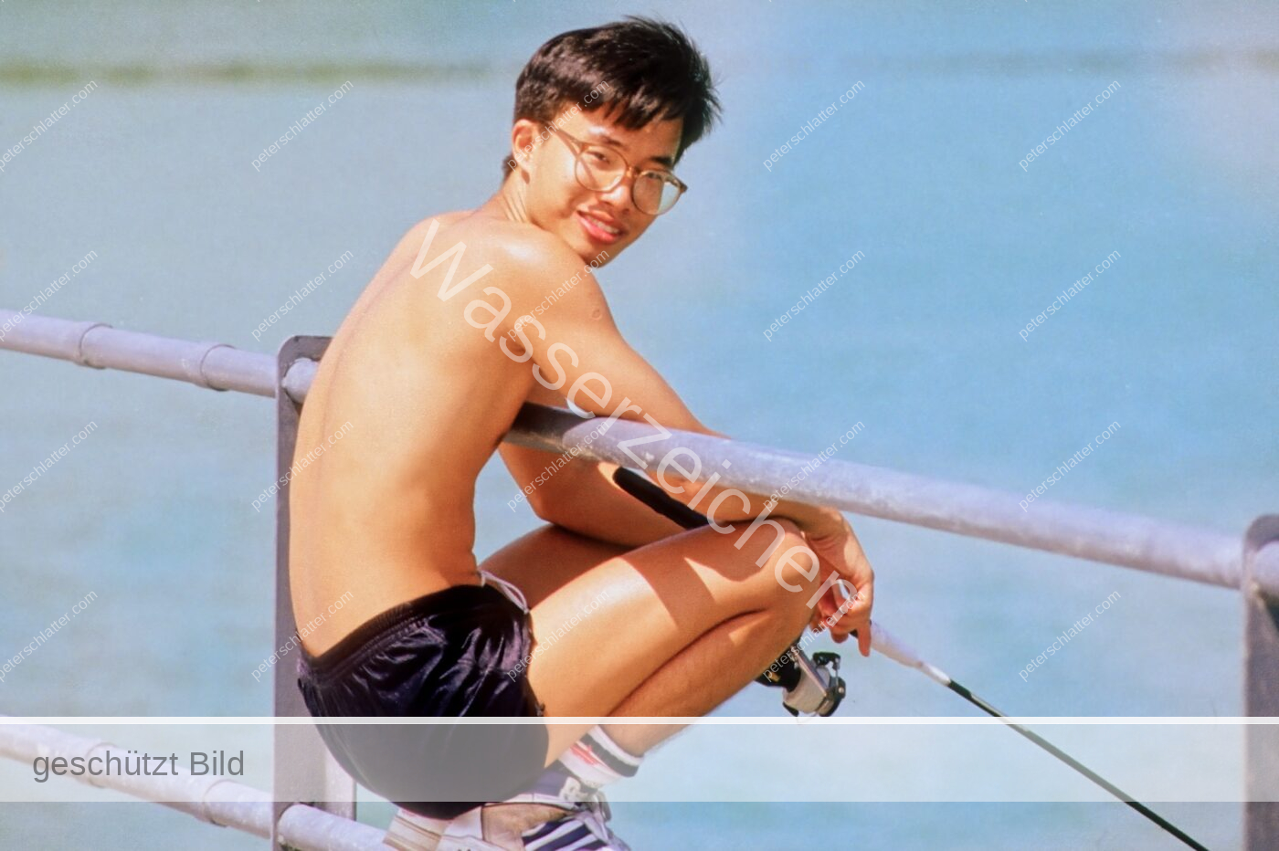 Singapur East Coast Park Pier Fischer Portrait