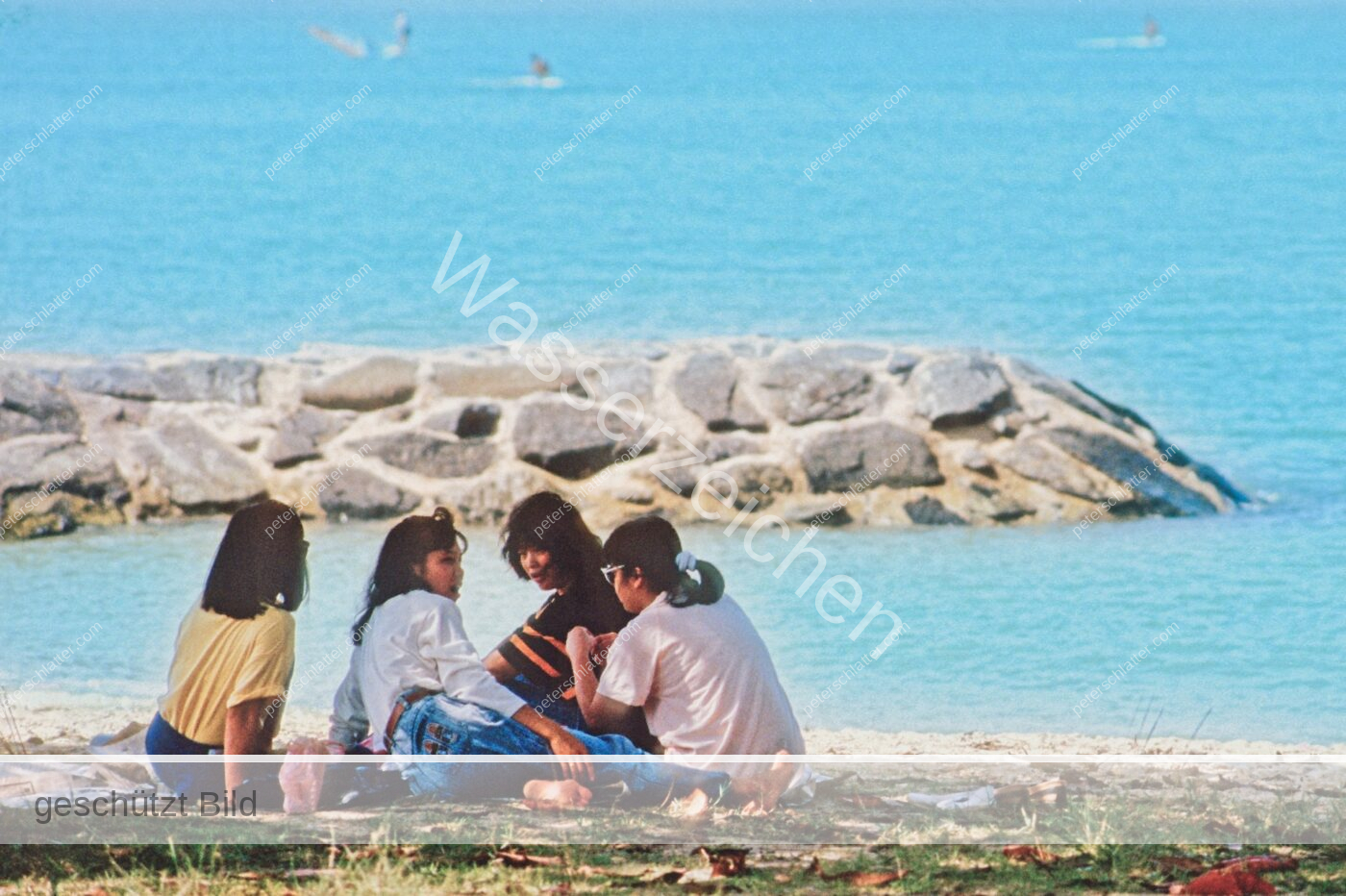 Singapur East Coast Park Strand Personen
