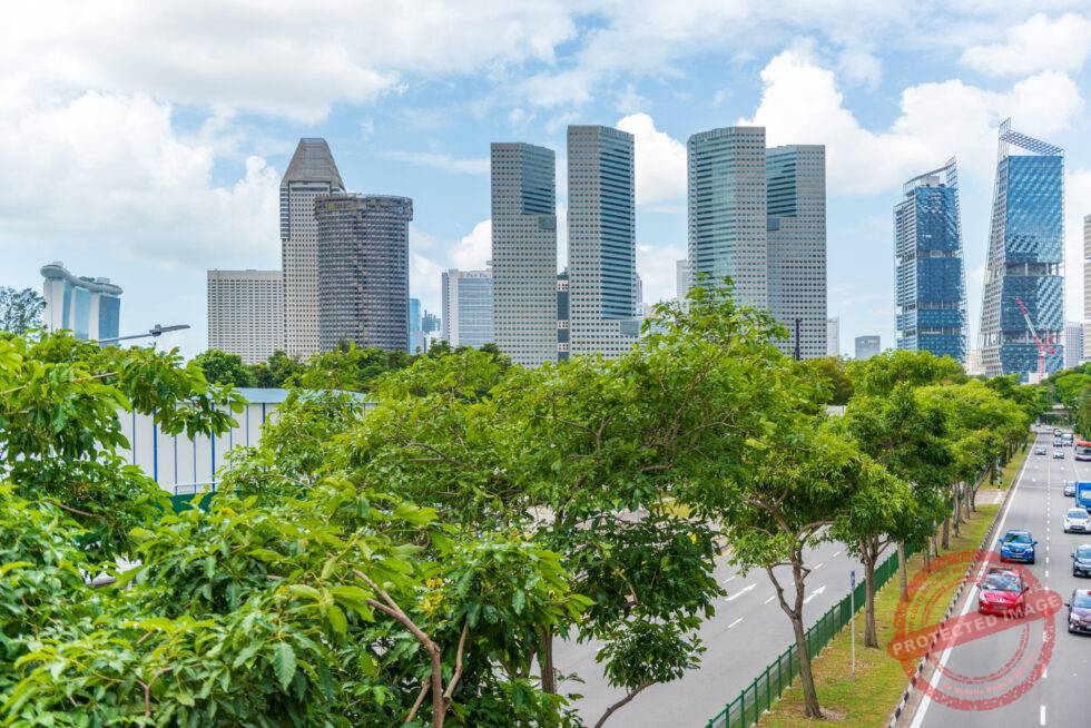Singapur Skyline Hochhäuser