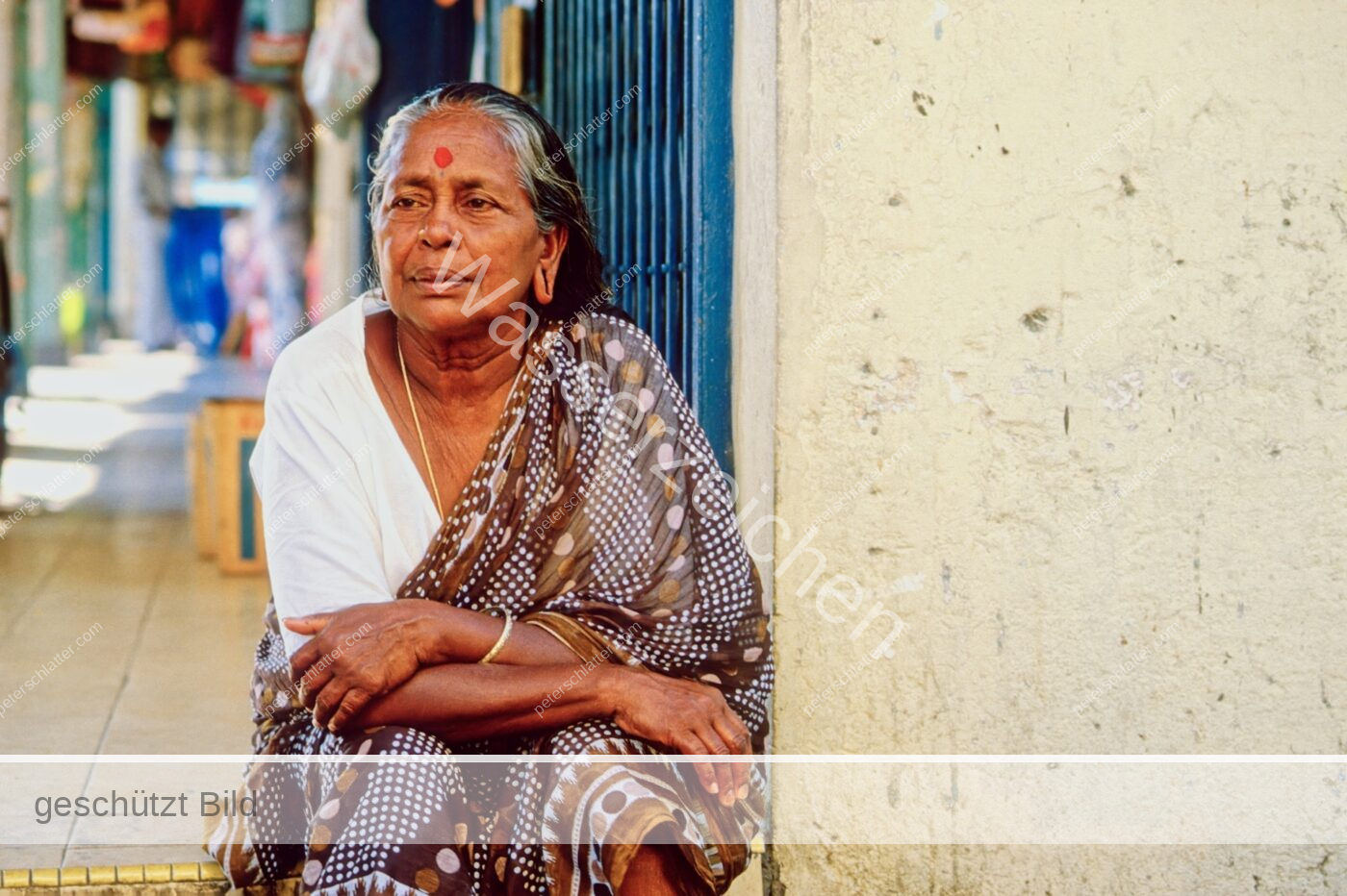 Singapur Little India Portrait Frau