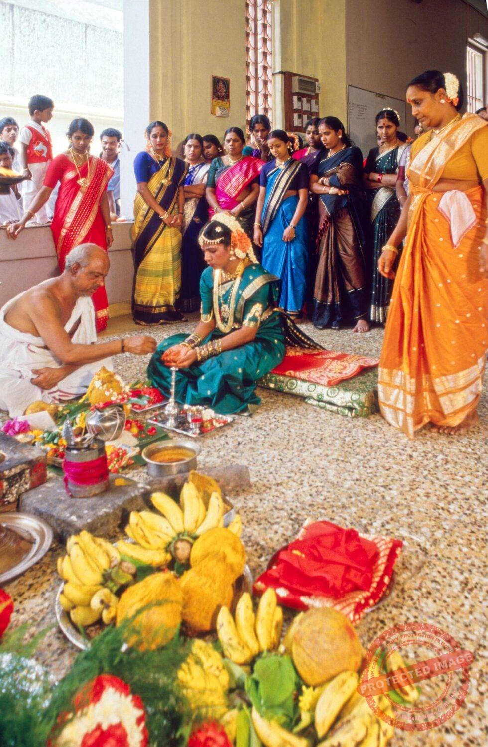 Singapur Little India Tempel Hindu Sri-Veeramakaliamman Hochzeit