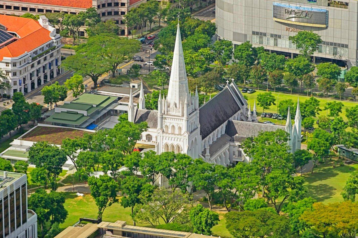 Singapur gotische Katholische Kirche Ophir Road