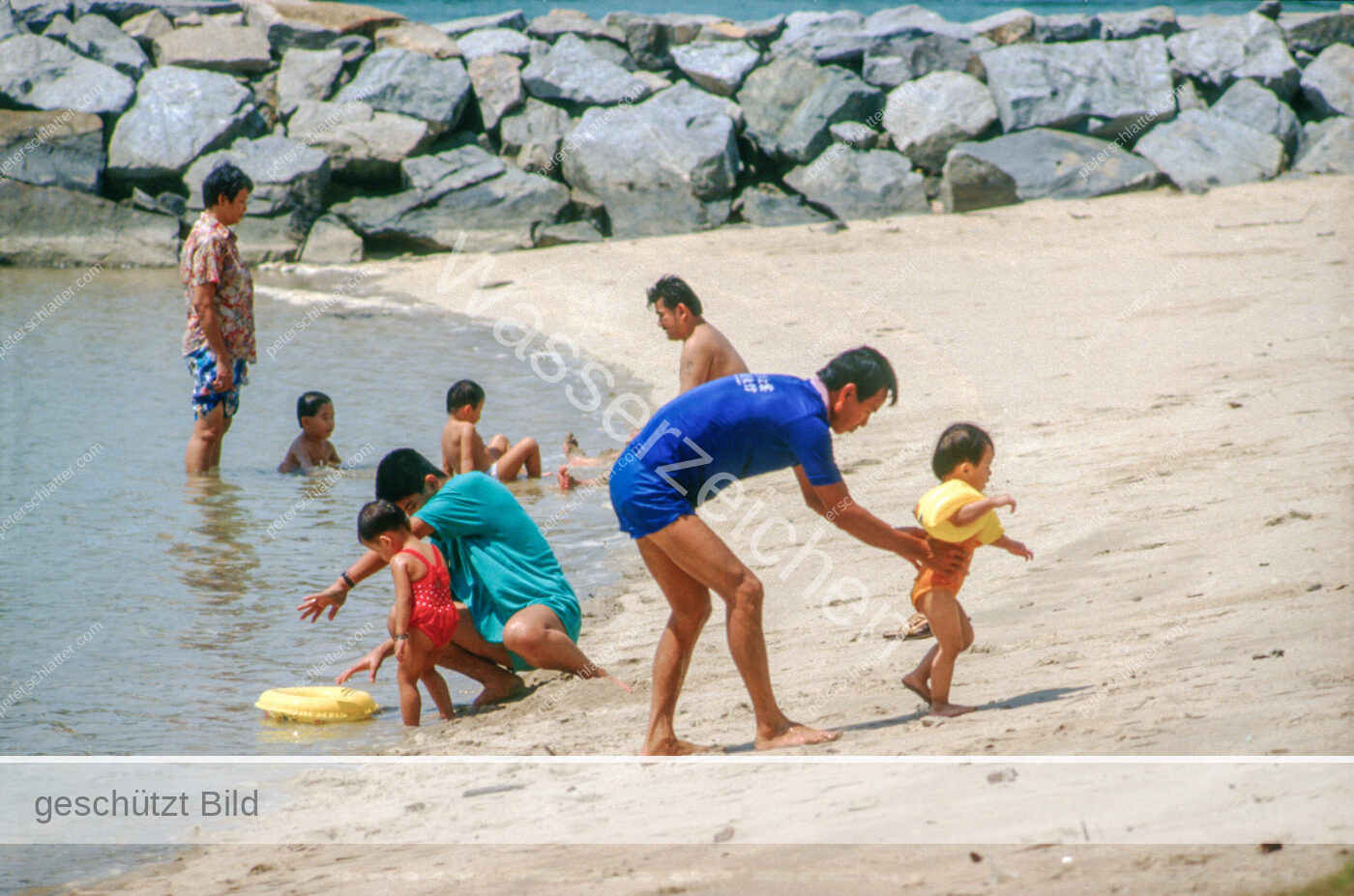 Singapur Kusu-Island Strand Familien
