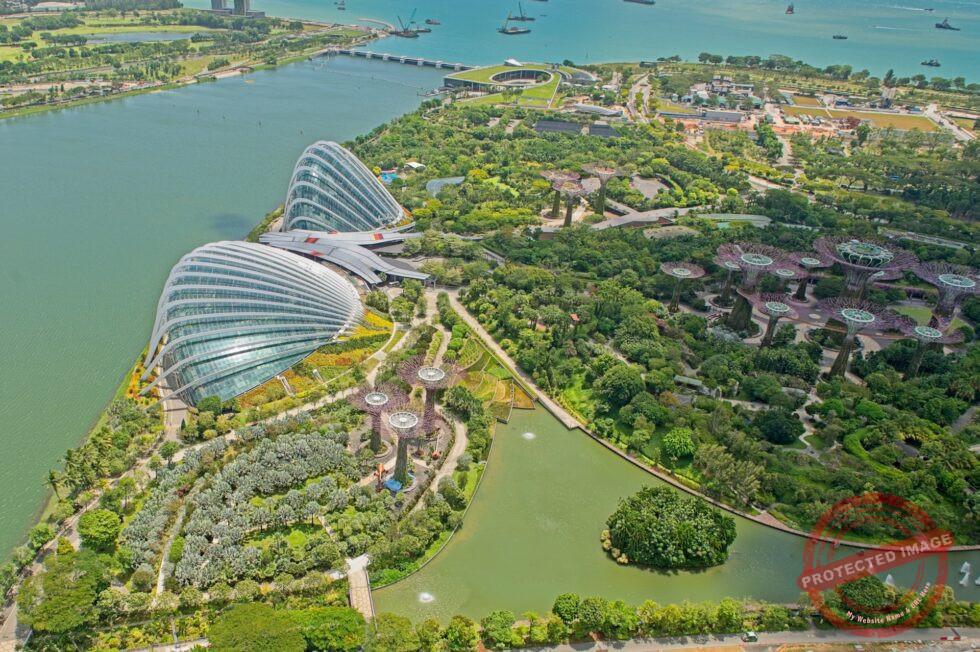 Singapur Marina-Bay Gardens-by-the-Bay Domes