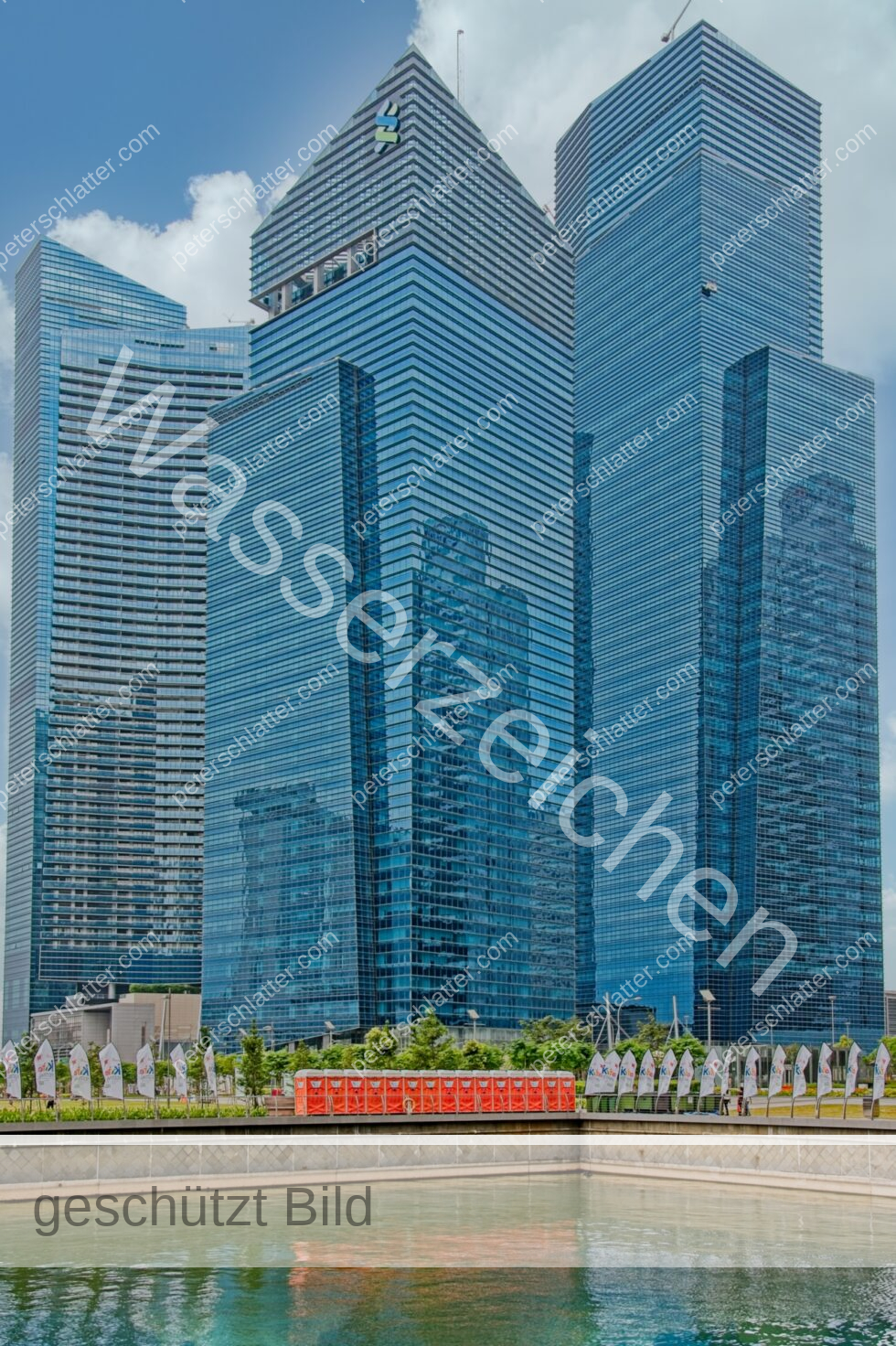 Singapur Marina Bay Hochhäuser