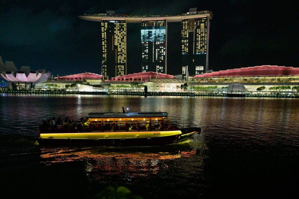 Singapur Marina Bay Nacht