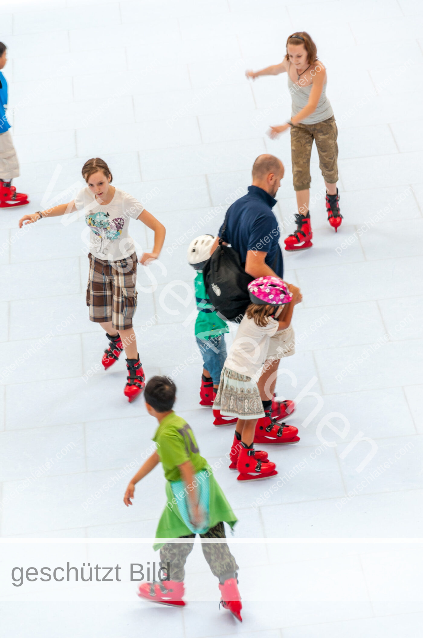 Singapur Marina-Bay-Sands Einkaufszentrum Kunsteisbahn