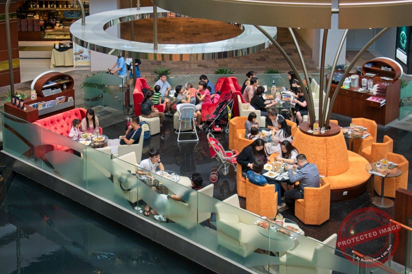 Singapur Marina-Bay-Sands Einkaufszentrum Restaurant