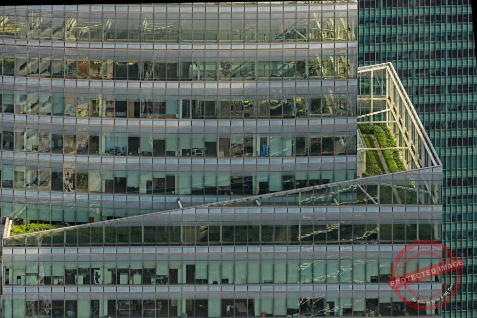 Singapur Marina Bay Boulvard Hochhaus Detail