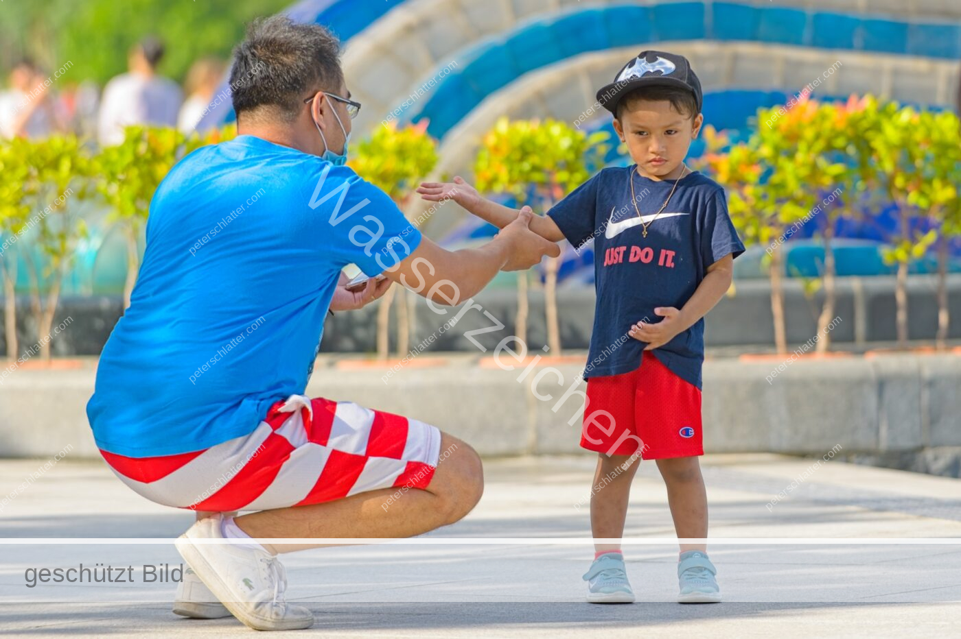 Singapur Merlion-Park Touristen