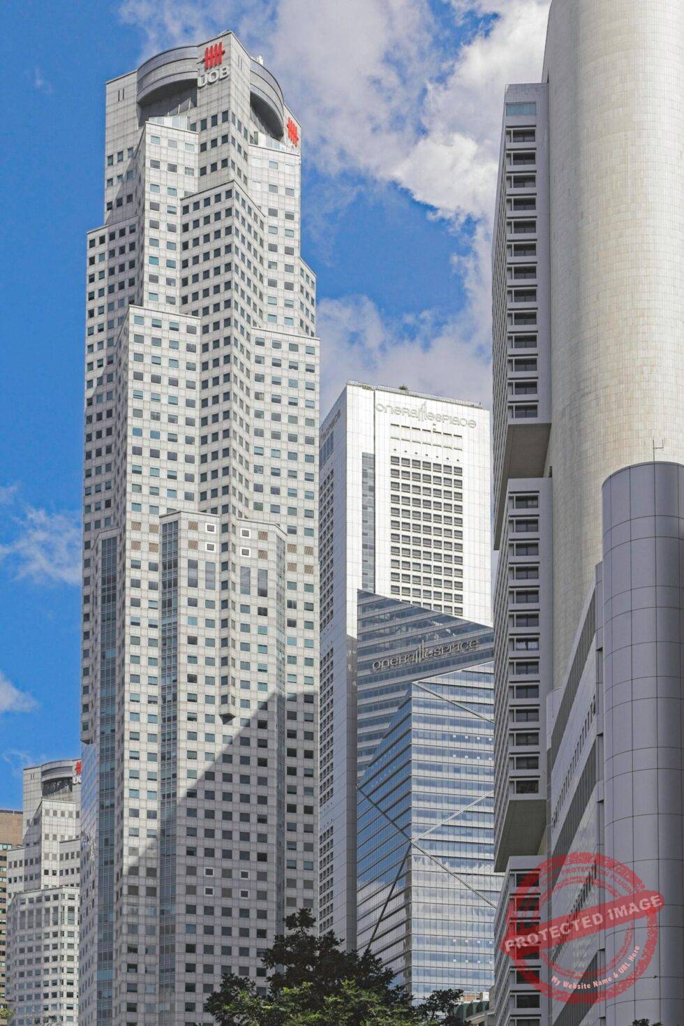 Singapur Raffles Place Banken Hochhäuser