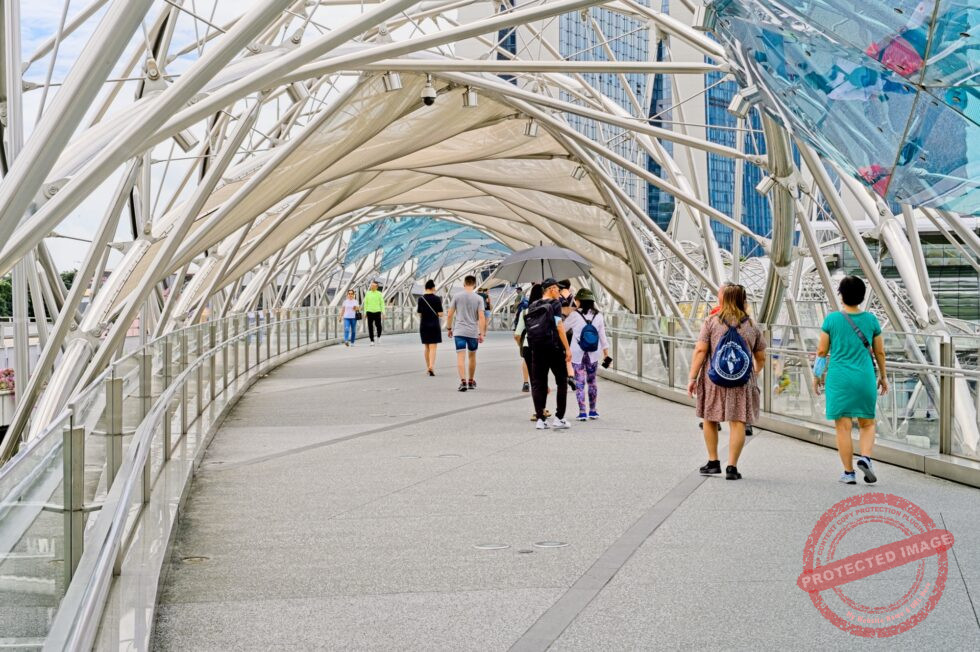 Singapur-River Helix Brücke