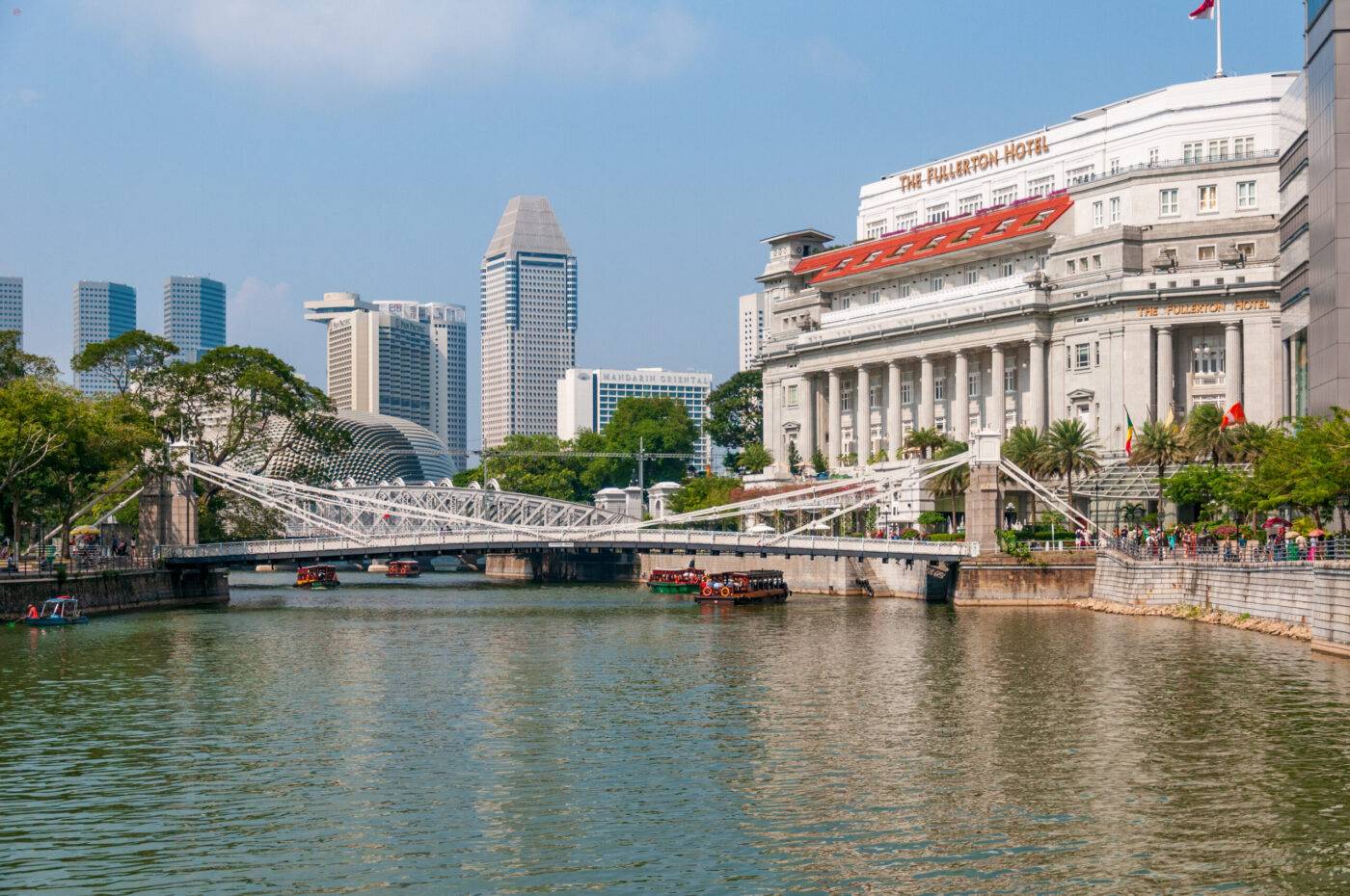 Singapur Hotel Fullerton Singaur River
