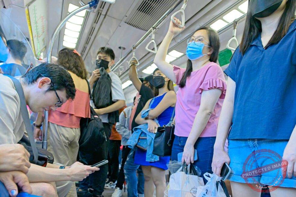 Singapur U-Bahn MRT Personen