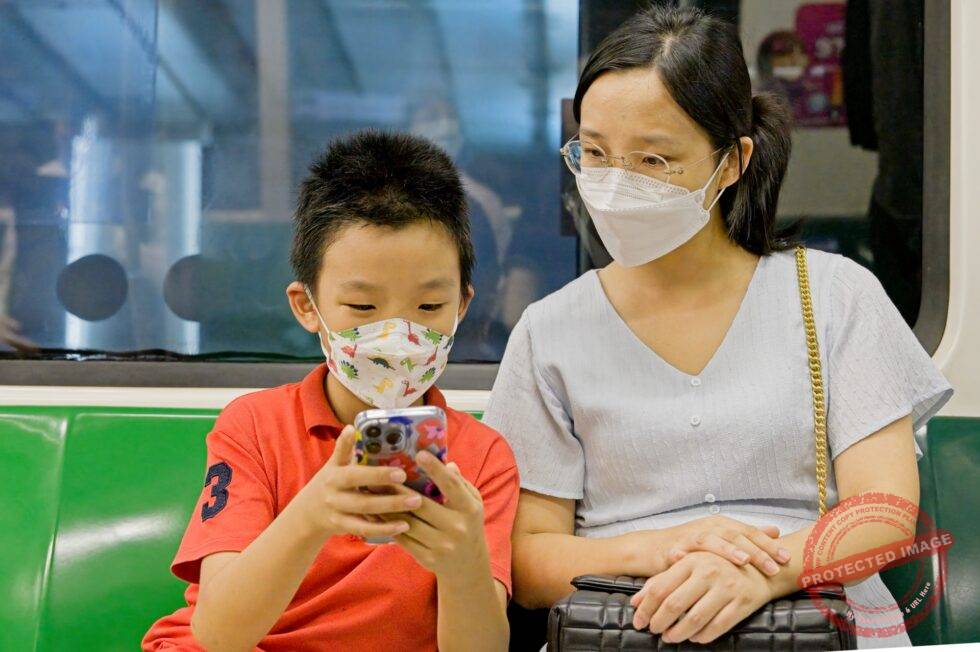 Singapur U-Bahn MRT Personen