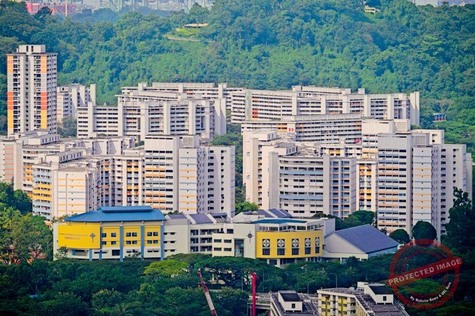 Singapur Wohnblöcke