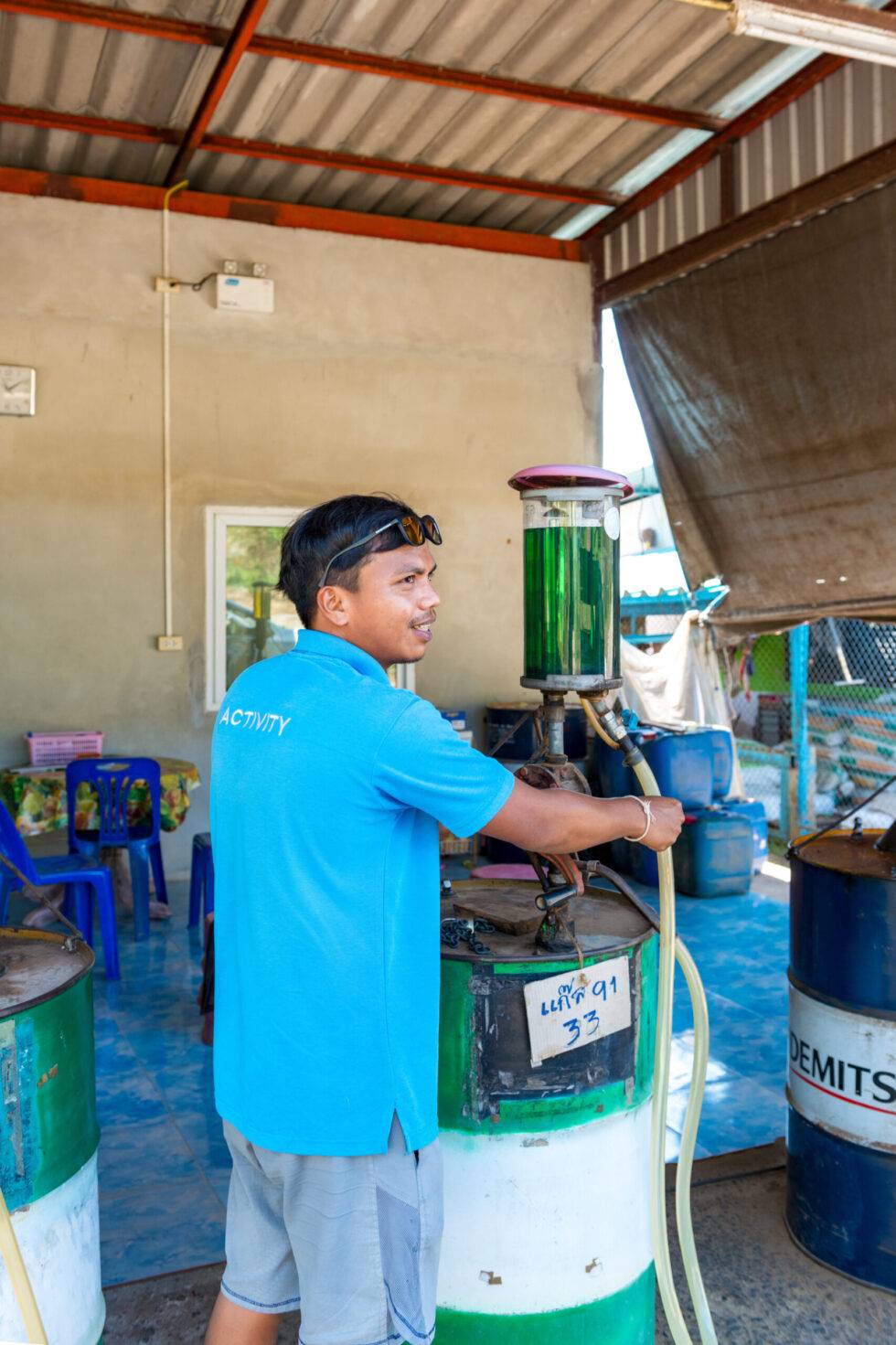 Thailand Ko Yao Noi Insel Tour Tankstelle
