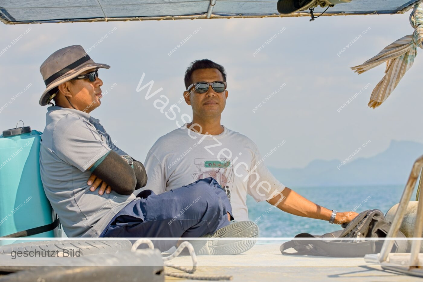 Thailand Phang Nga Bay Krabi Ao Thalen Pier Langboot Guide Schiffsführer
