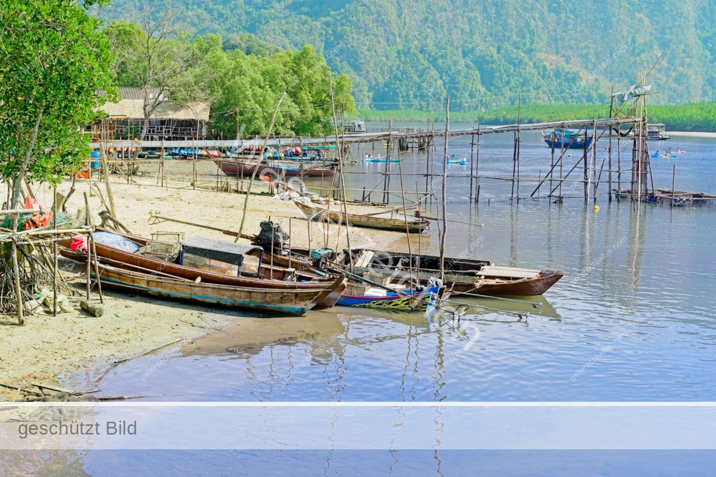 Thailand Phang Nga Bay Ao Thalen Pier Fischer