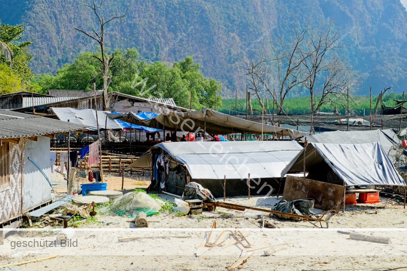 Thailand Phang Nga Bay Ao Thalen Pier Fischer