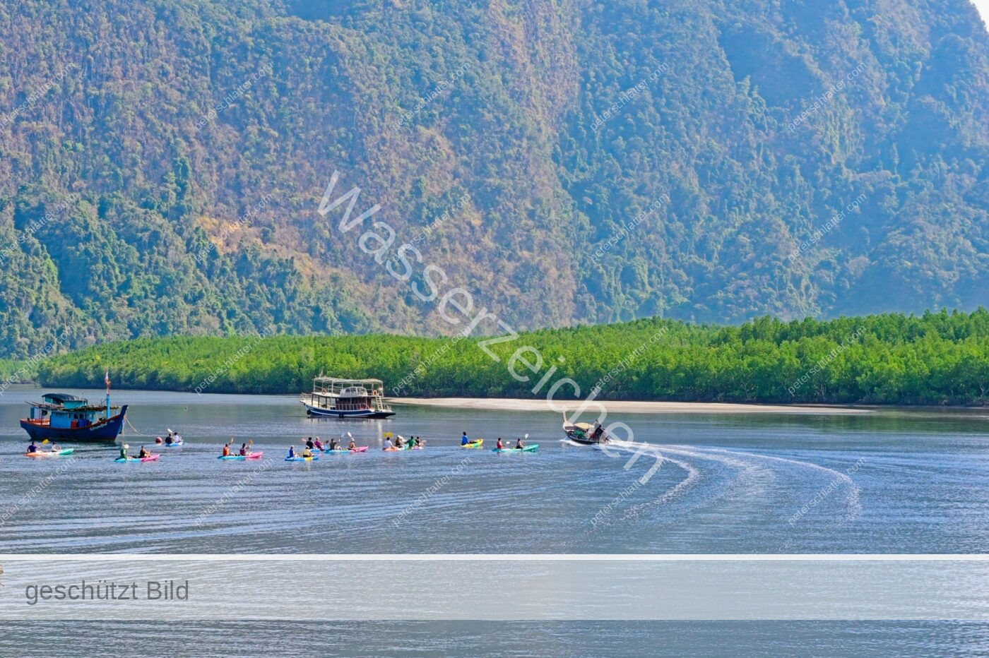 Thailand Phang Nga Bay Ao Thalen Pier Kayaking