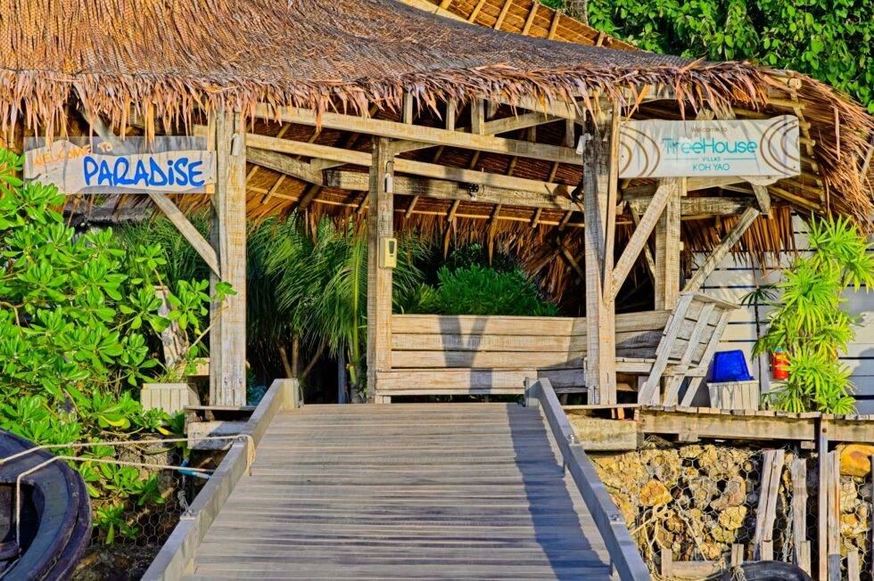 Thailand Phang Nga Bay Koh Yao Noi Anlegestelle Treehouse Villas