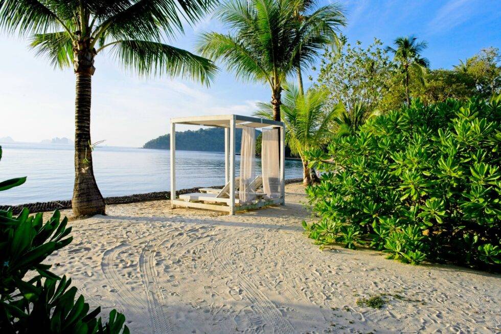 Thailand Ko Yao Noi Hotel Paradise Strand Liegebett