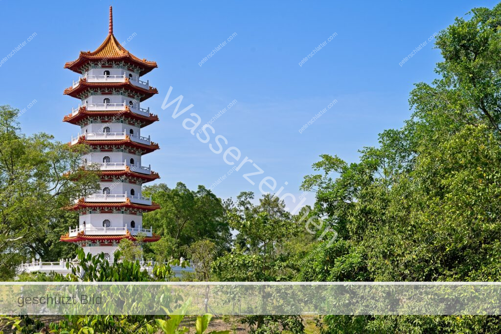 SG Singapur Gärten Jurong Lake Gardens Chinesischer Wolkenpagode 2507564 Singapur Chinesischer Japanischer Garten