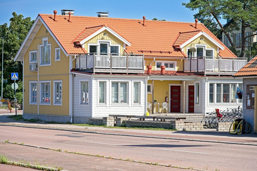 Finnland Aland Mariehamn Wohnhaus