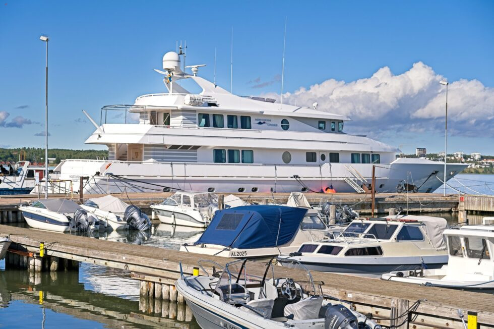 Finnland Aland Mariehamn Osthafen Jachthafen Jacht Northern Cross