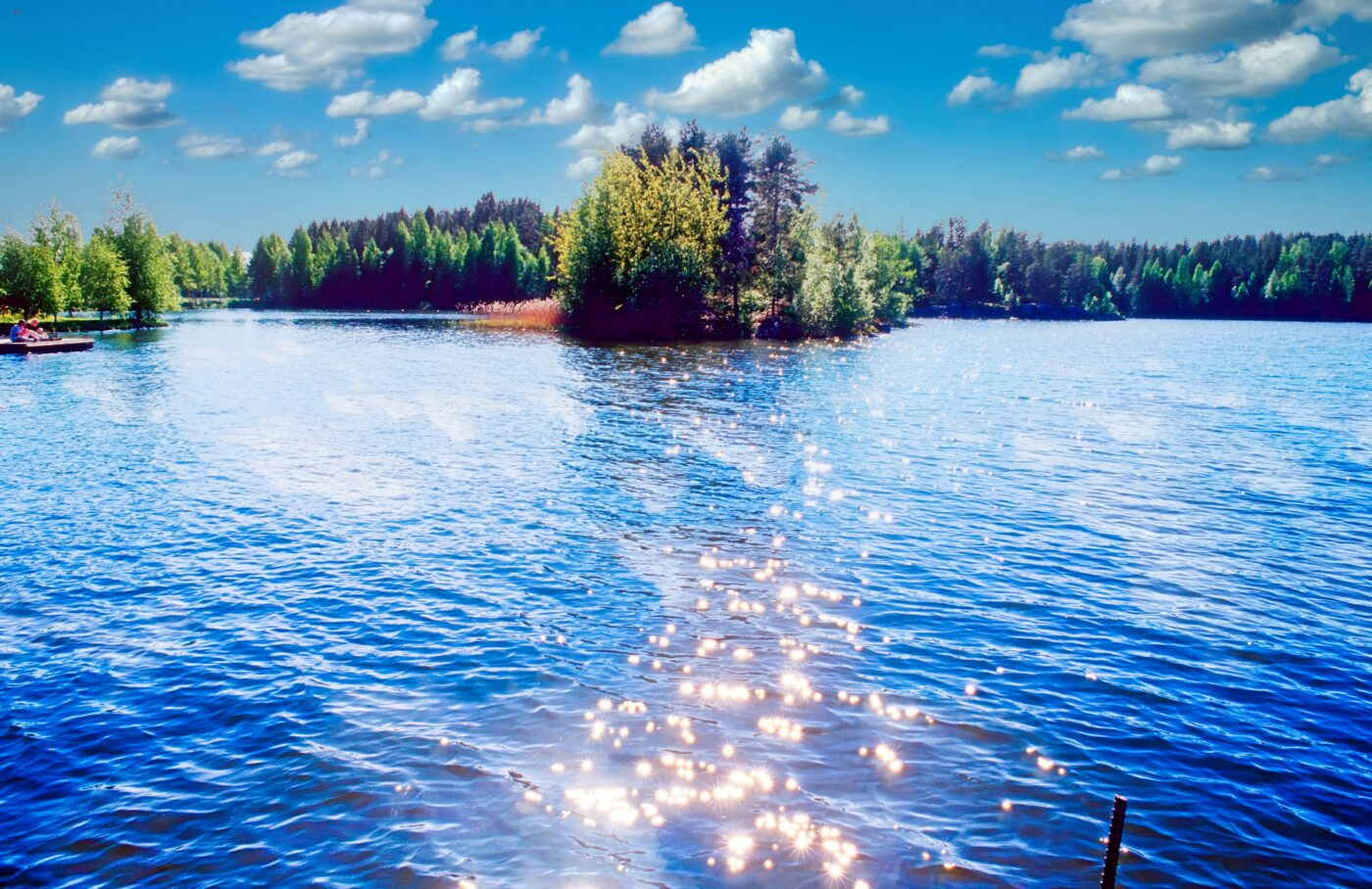 Finnland Landschaft Seen Wald