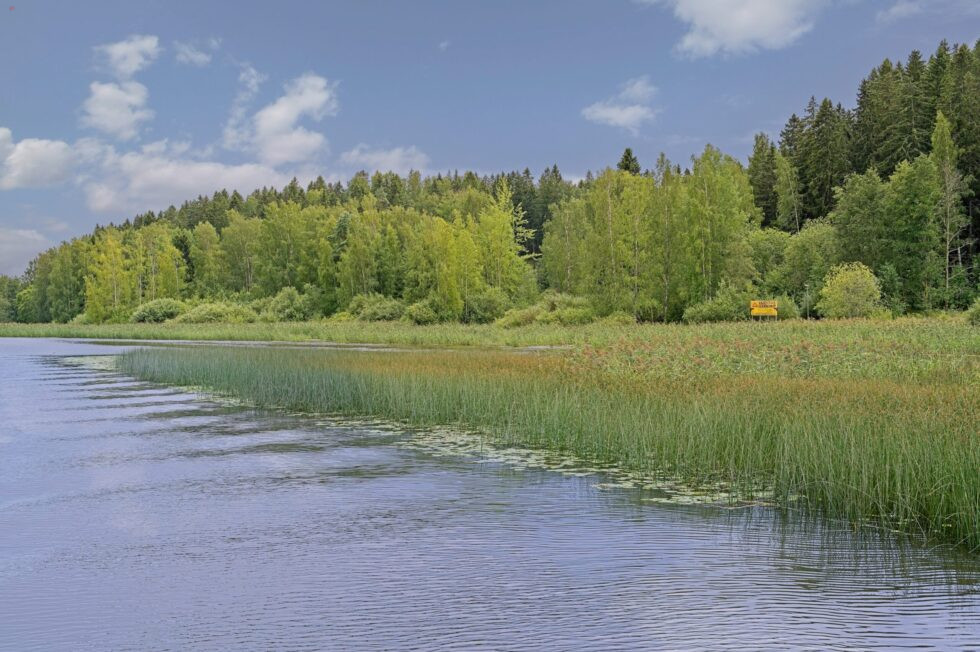 Finnland Porvoo Landschaft Fluss Porvoonjoki