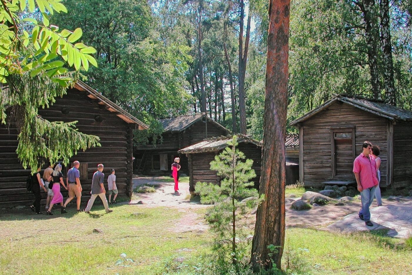 Finnland Helsinki Seurasaari Bauernhof