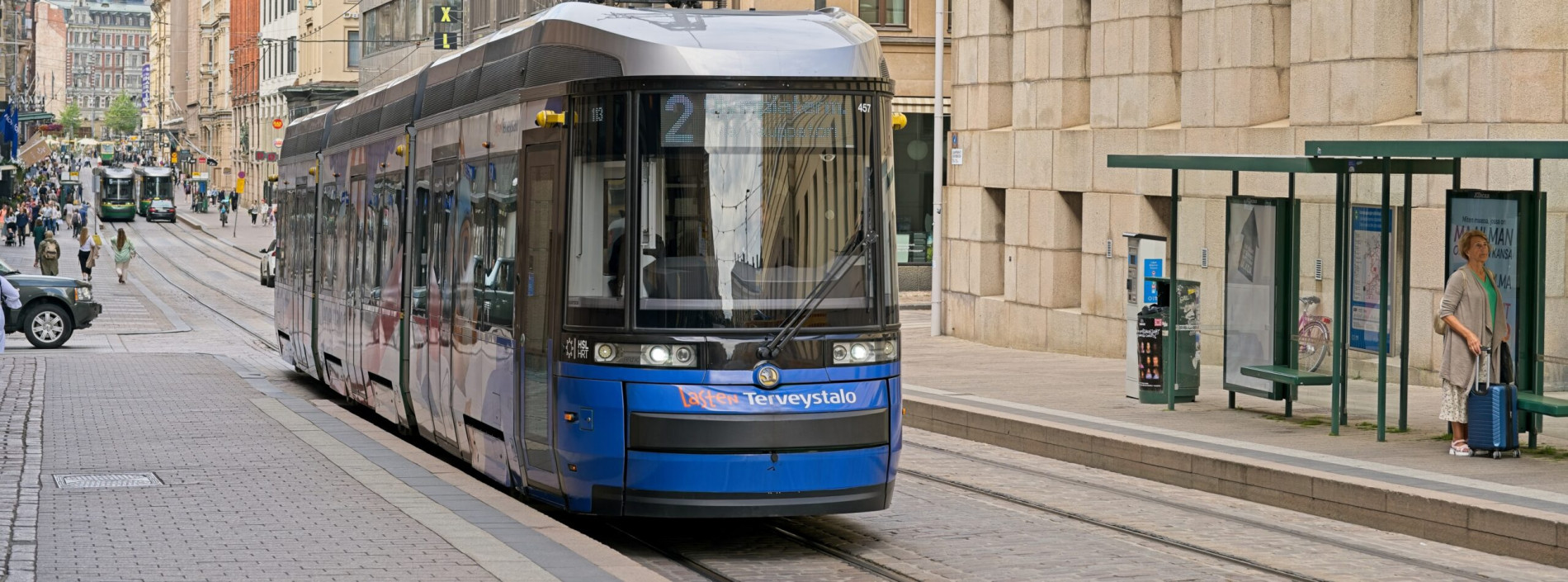Finnland Helsinki Tram Strasse 