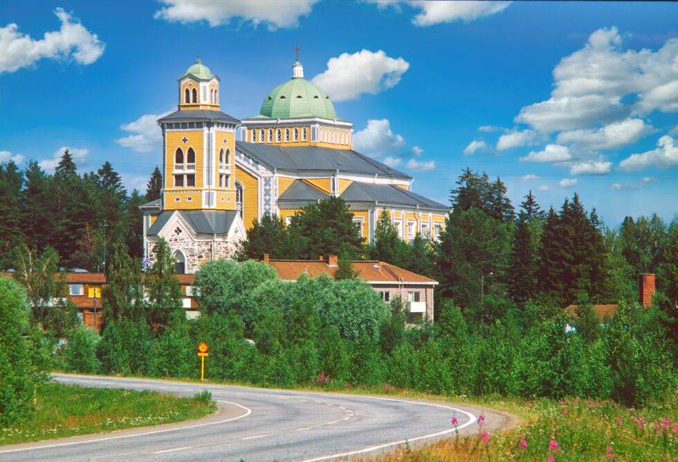 Finnland Kerimäki Kirche Holzkirche Landschaft