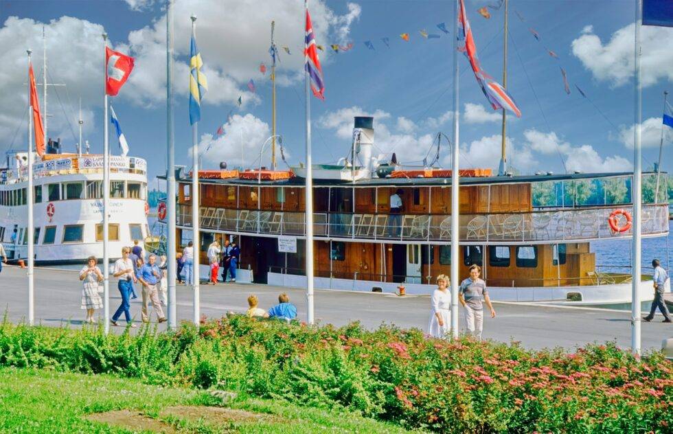 Finnland Lapeenranta Hafen Schiffe