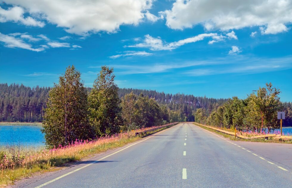 Finnland Punkaharju Strasse