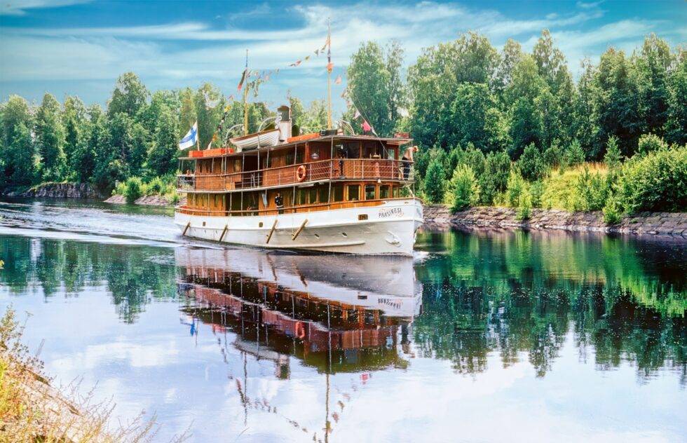 Finnland Saimaakanal Schiff