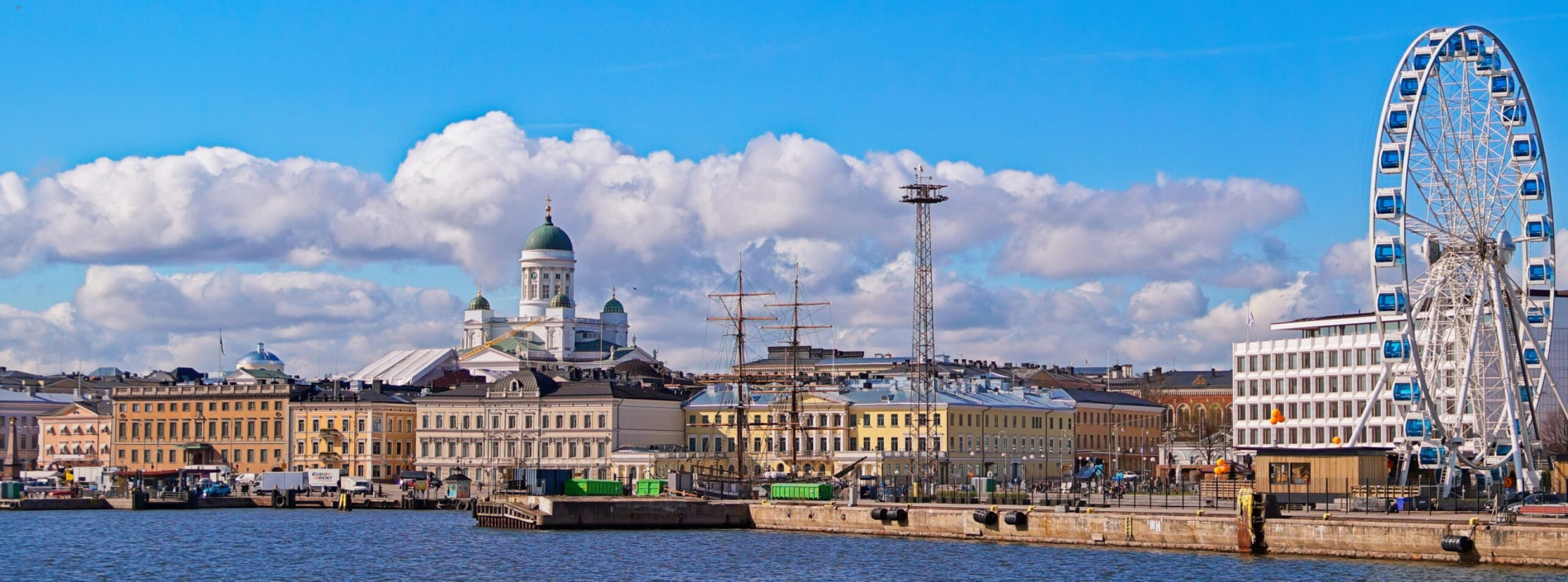 Finnland Helsinki Hafen Panorama