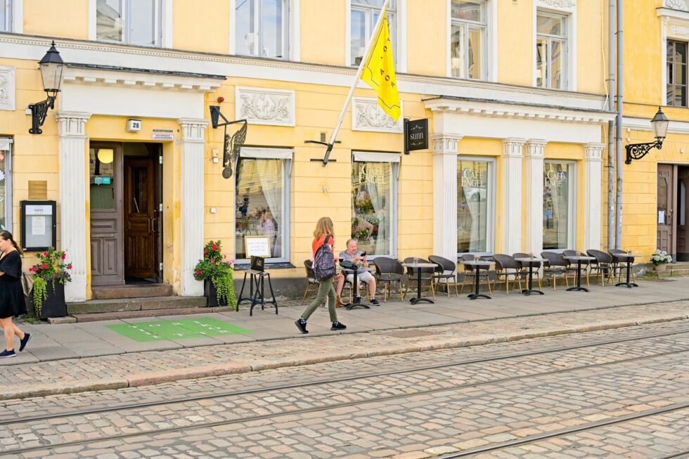 Finnland Helsinki Aleksanterinkatu Café Engel