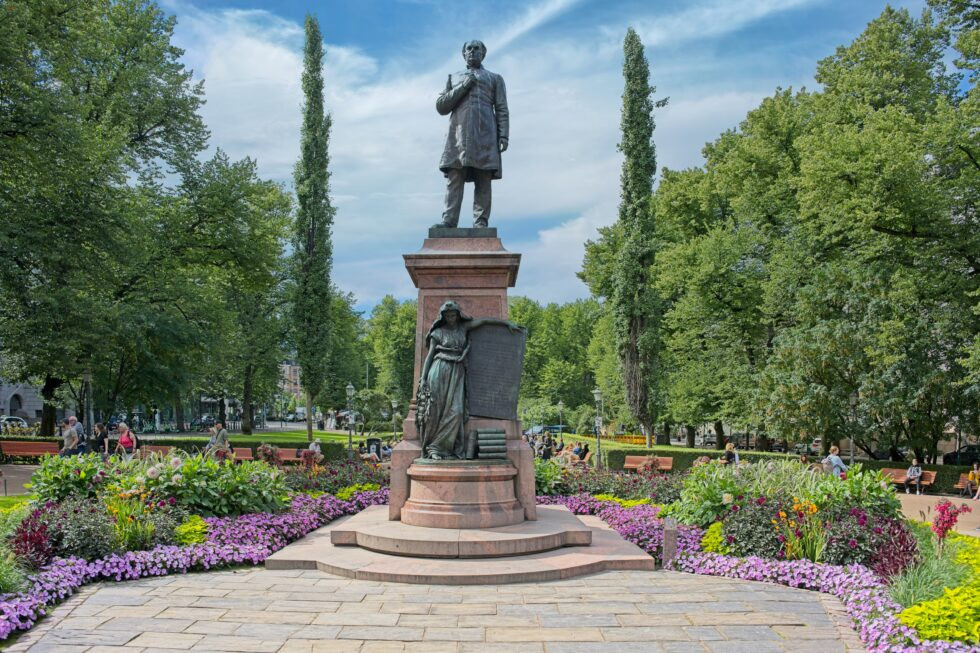 Finnland Helsinki Esplanade-Park Denkmal