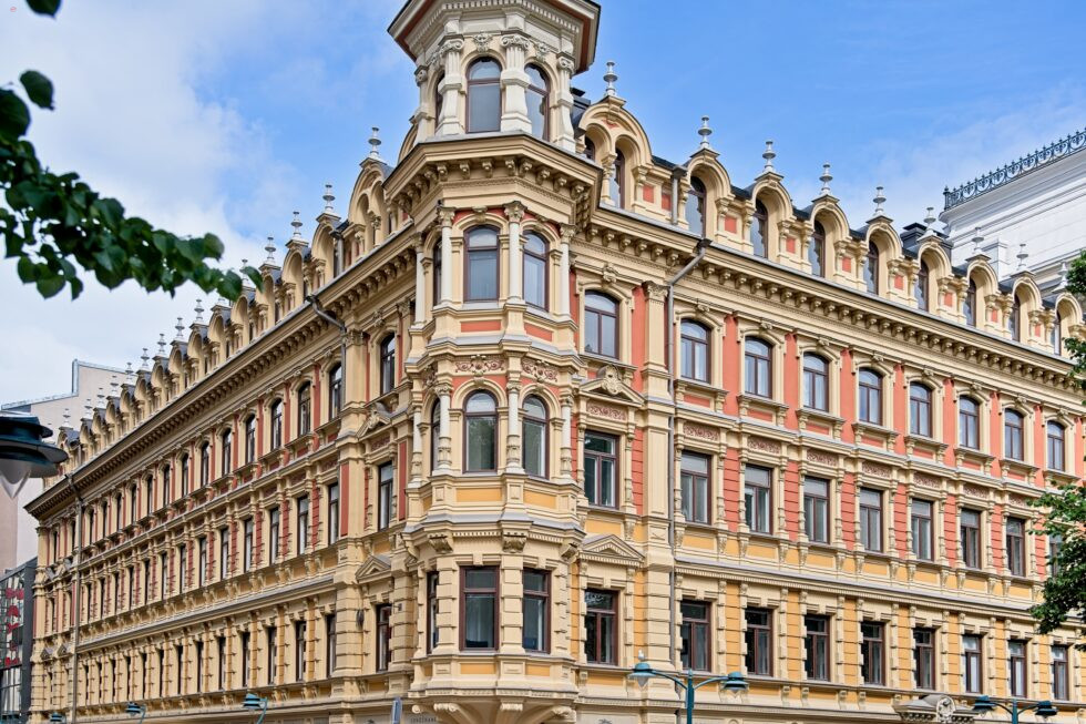 Finnland Helsinki Hausfassade