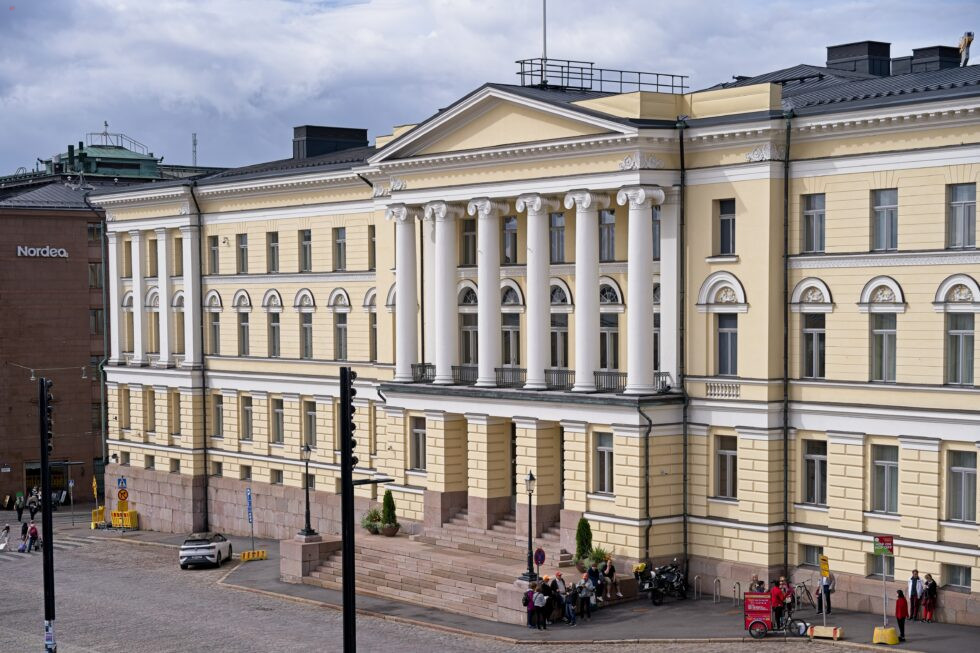 Finnland Helsinki Senatsplatz Universität